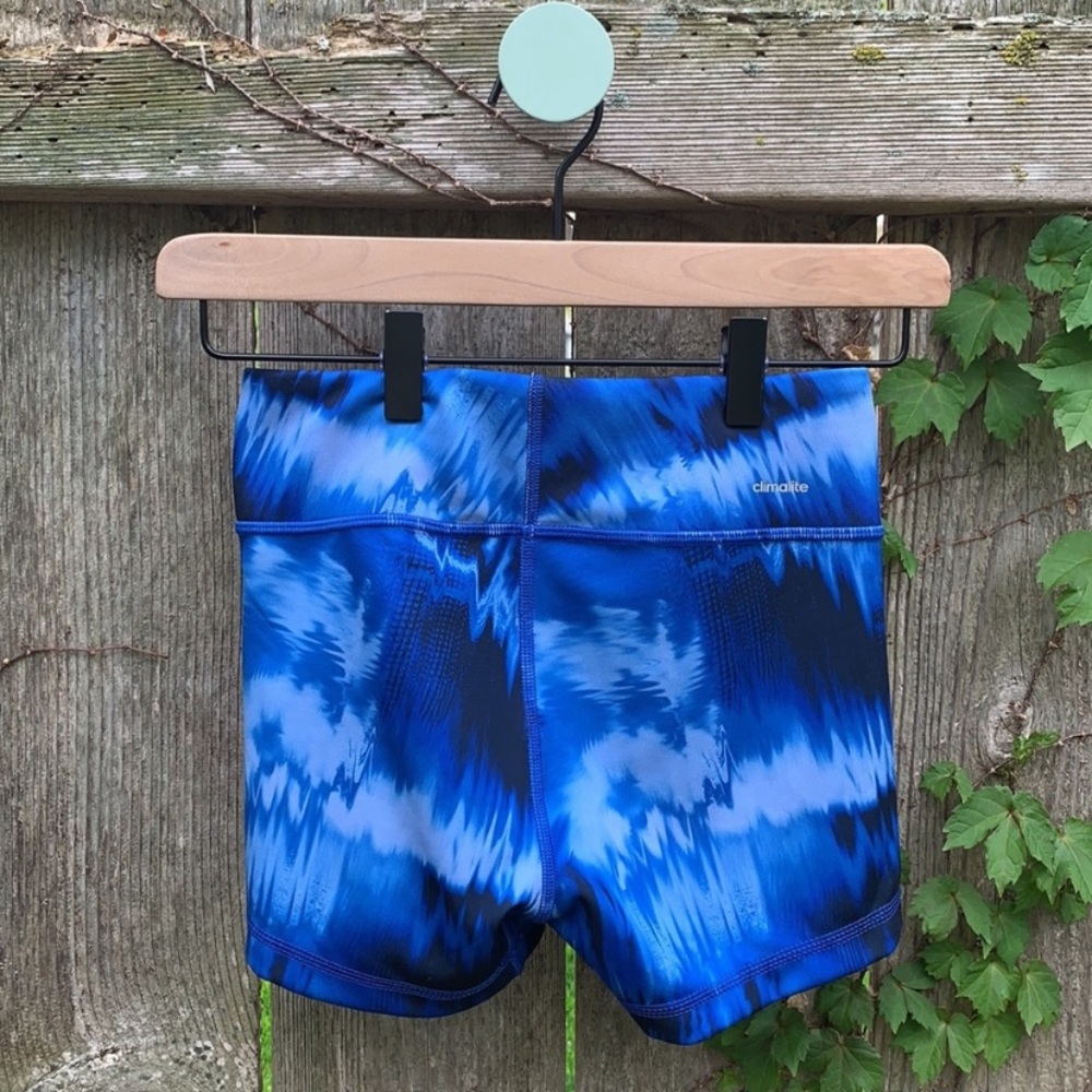 Adidas Climate Blue Spandex Shorts XS